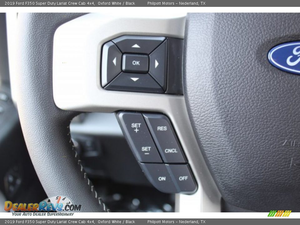 2019 Ford F350 Super Duty Lariat Crew Cab 4x4 Oxford White / Black Photo #12