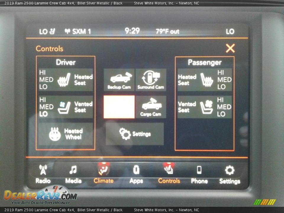 Controls of 2019 Ram 2500 Laramie Crew Cab 4x4 Photo #26