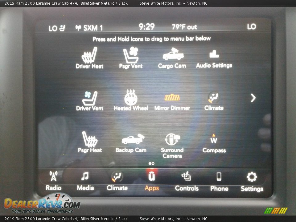 Controls of 2019 Ram 2500 Laramie Crew Cab 4x4 Photo #27