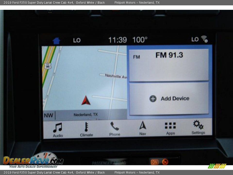 2019 Ford F350 Super Duty Lariat Crew Cab 4x4 Oxford White / Black Photo #16