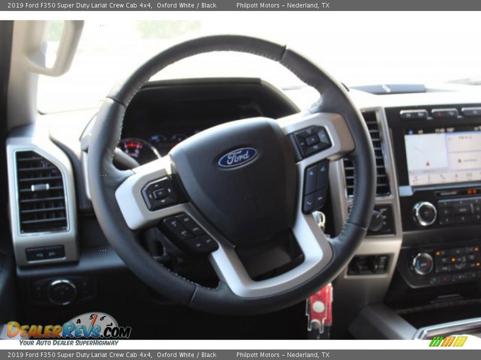2019 Ford F350 Super Duty Lariat Crew Cab 4x4 Oxford White / Black Photo #22