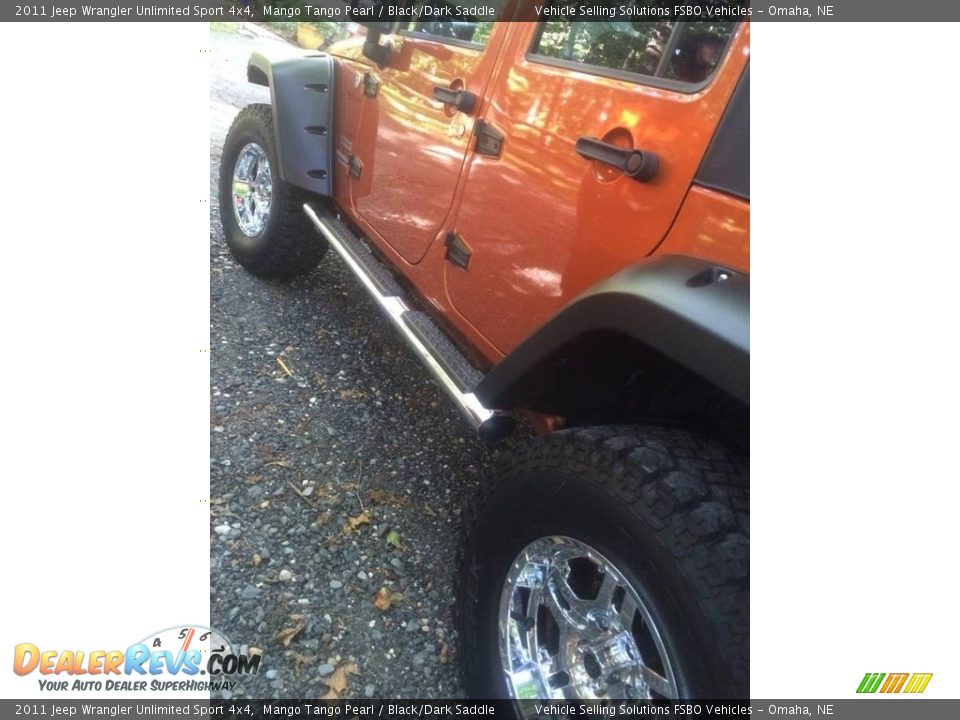 2011 Jeep Wrangler Unlimited Sport 4x4 Mango Tango Pearl / Black/Dark Saddle Photo #6