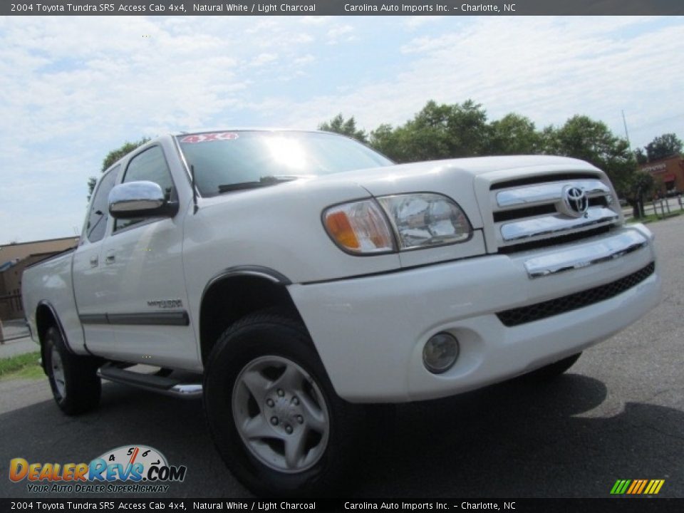 2004 Toyota Tundra SR5 Access Cab 4x4 Natural White / Light Charcoal Photo #2