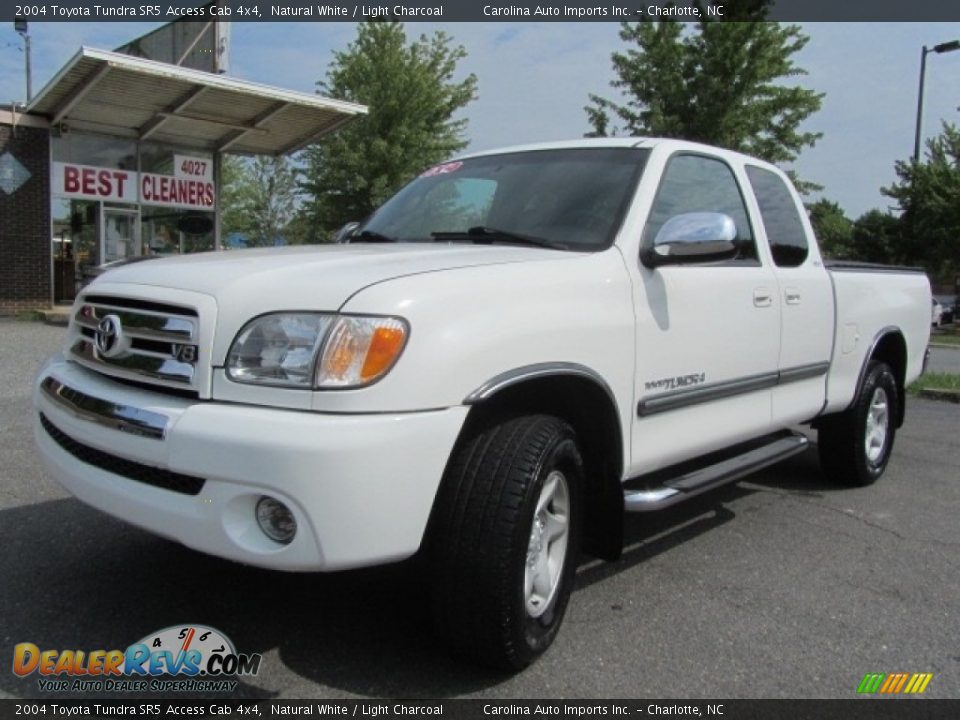 2004 Toyota Tundra SR5 Access Cab 4x4 Natural White / Light Charcoal Photo #6