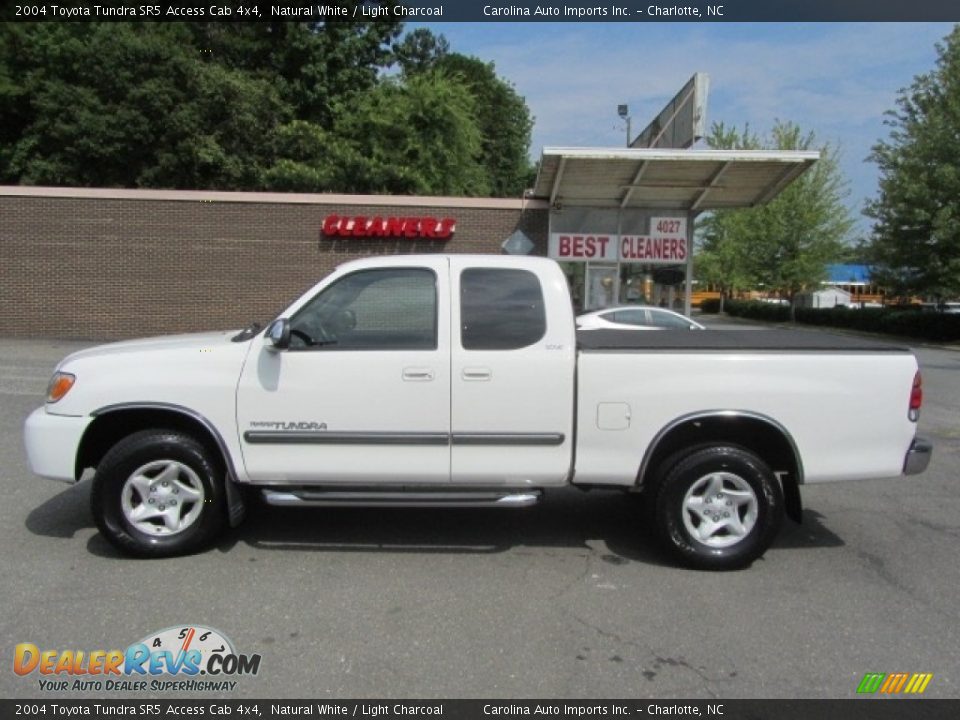 2004 Toyota Tundra SR5 Access Cab 4x4 Natural White / Light Charcoal Photo #7