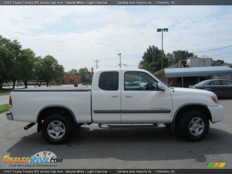 2004 Toyota Tundra SR5 Access Cab 4x4 Natural White / Light Charcoal Photo #11