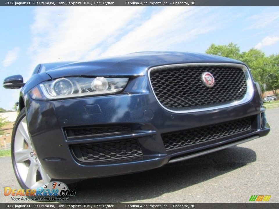 2017 Jaguar XE 25t Premium Dark Sapphire Blue / Light Oyster Photo #1