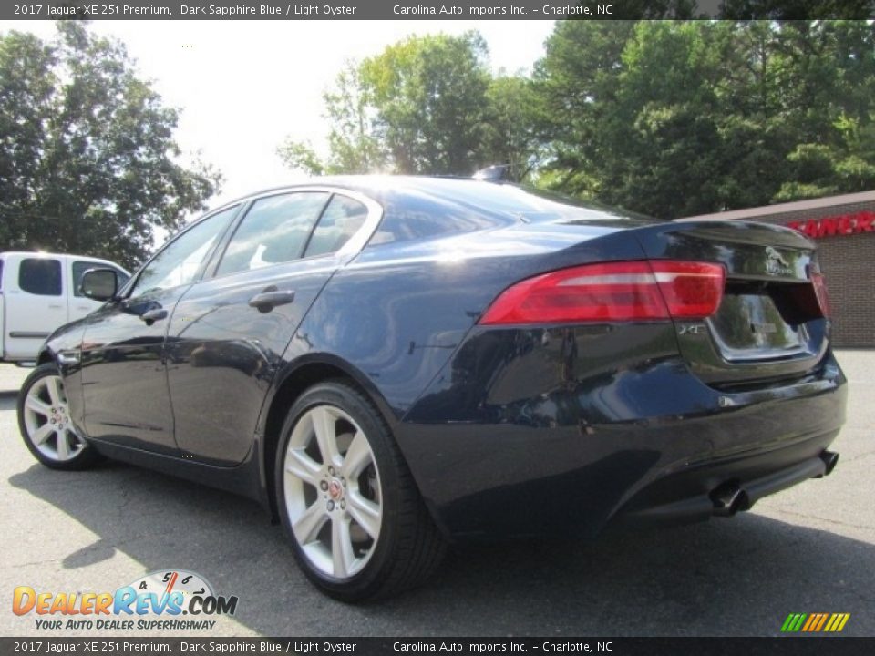 2017 Jaguar XE 25t Premium Dark Sapphire Blue / Light Oyster Photo #8