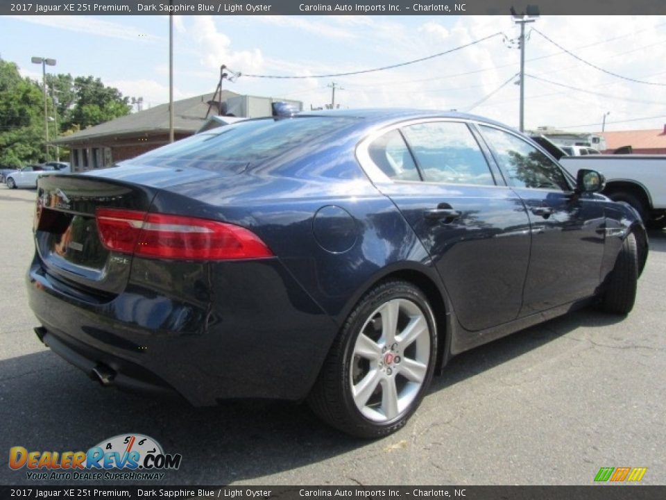 2017 Jaguar XE 25t Premium Dark Sapphire Blue / Light Oyster Photo #10