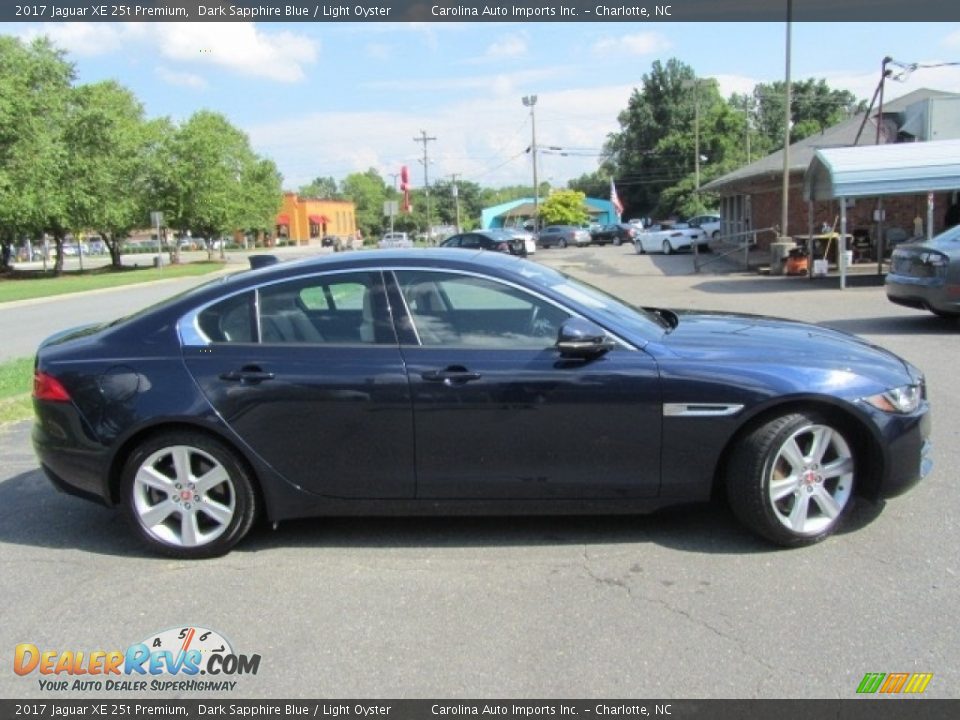 2017 Jaguar XE 25t Premium Dark Sapphire Blue / Light Oyster Photo #11