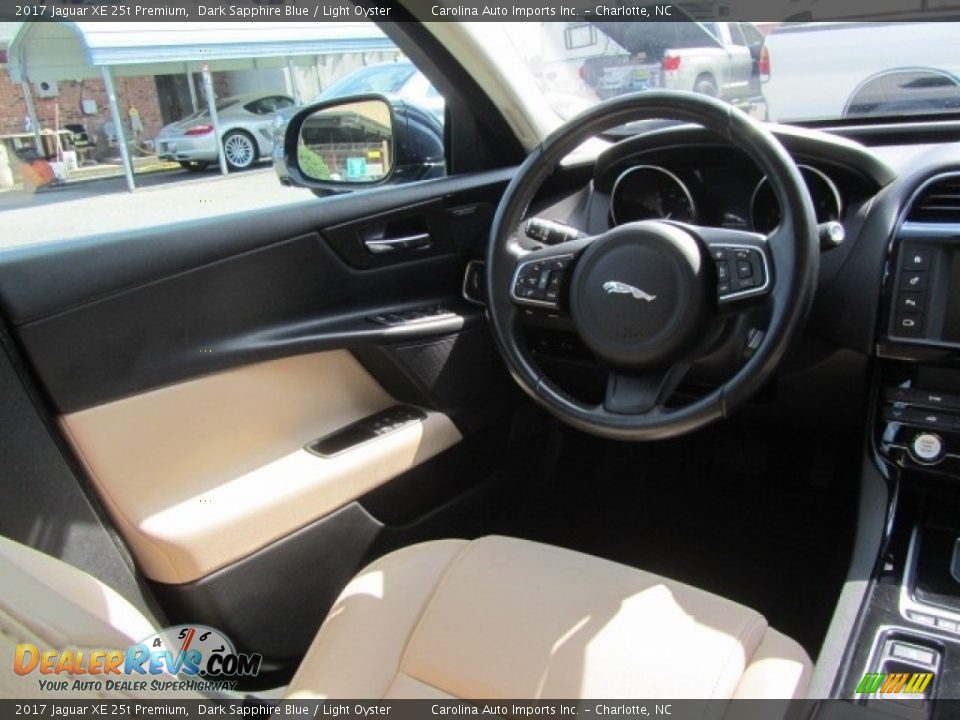 2017 Jaguar XE 25t Premium Dark Sapphire Blue / Light Oyster Photo #12