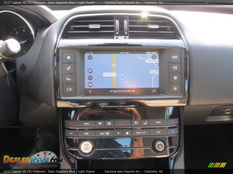 2017 Jaguar XE 25t Premium Dark Sapphire Blue / Light Oyster Photo #15