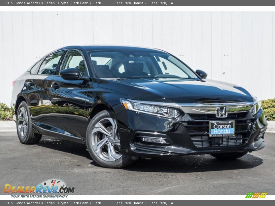 2019 Honda Accord EX Sedan Crystal Black Pearl / Black Photo #10