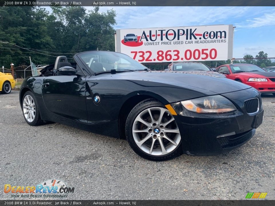 2008 BMW Z4 3.0i Roadster Jet Black / Black Photo #1