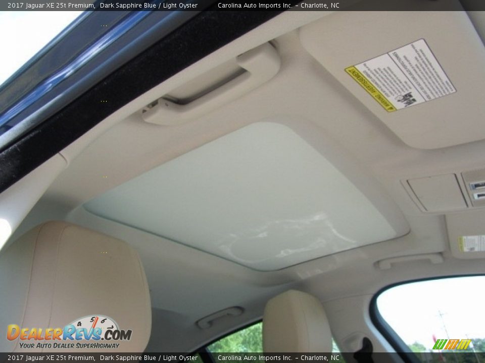 2017 Jaguar XE 25t Premium Dark Sapphire Blue / Light Oyster Photo #23