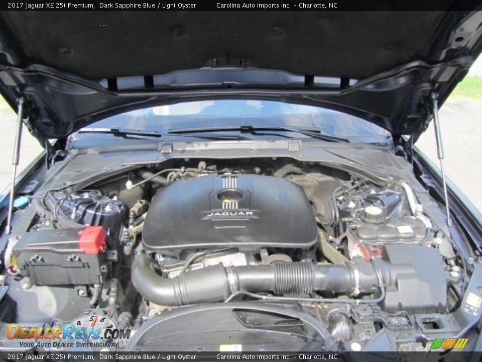 2017 Jaguar XE 25t Premium Dark Sapphire Blue / Light Oyster Photo #25