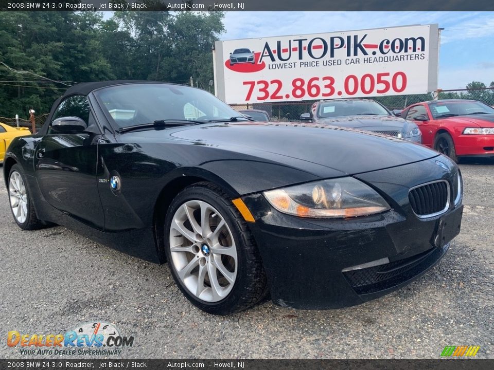 2008 BMW Z4 3.0i Roadster Jet Black / Black Photo #16