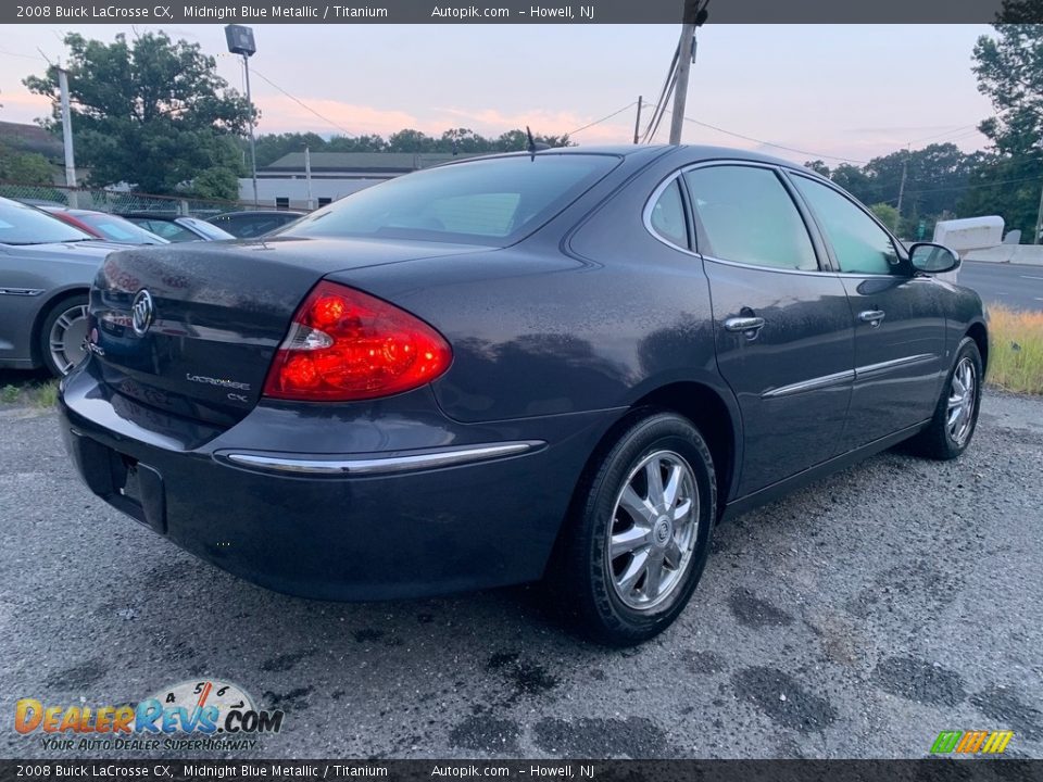 2008 Buick LaCrosse CX Midnight Blue Metallic / Titanium Photo #3