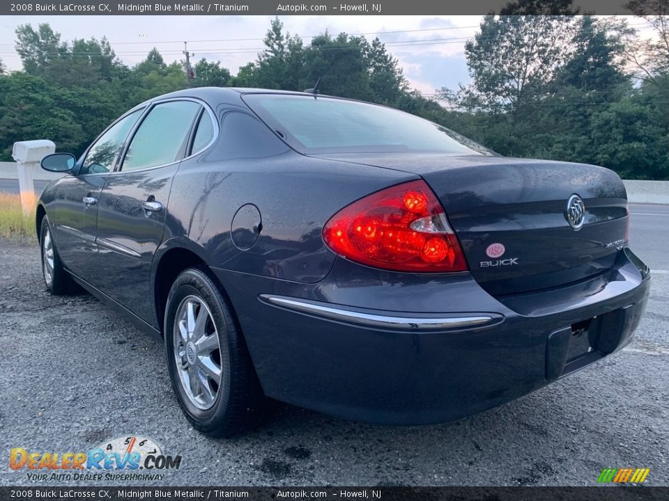 2008 Buick LaCrosse CX Midnight Blue Metallic / Titanium Photo #4