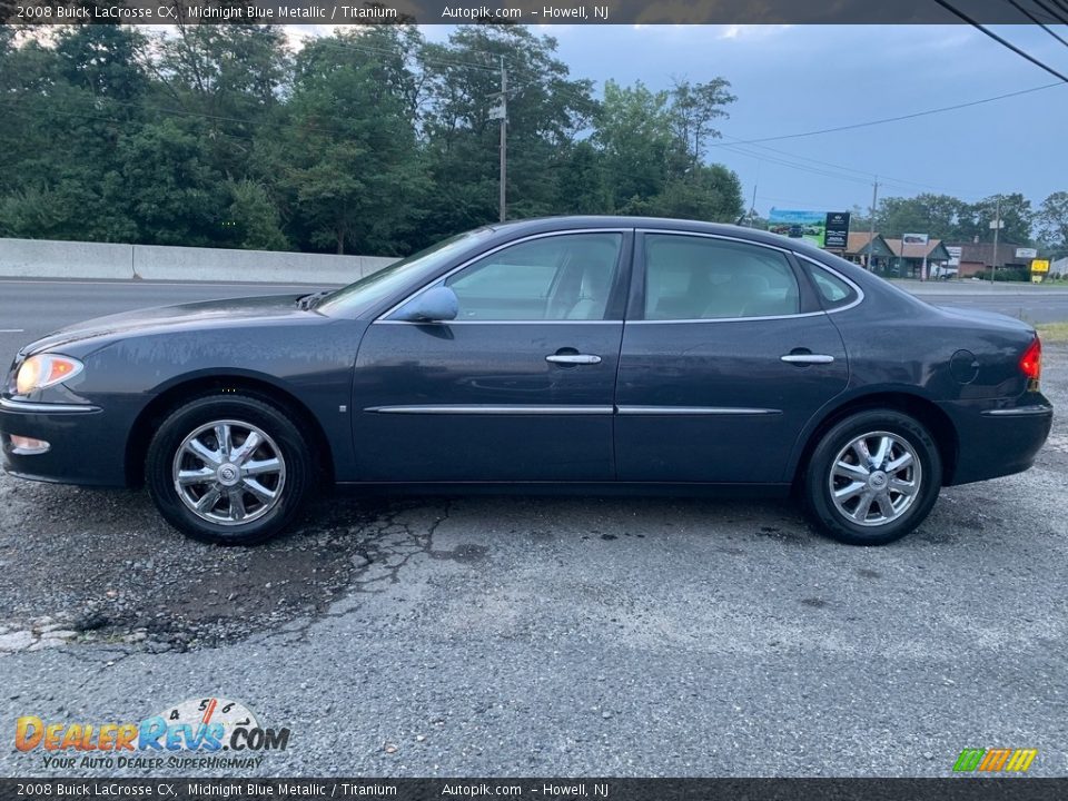 2008 Buick LaCrosse CX Midnight Blue Metallic / Titanium Photo #6