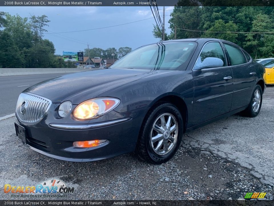 2008 Buick LaCrosse CX Midnight Blue Metallic / Titanium Photo #7