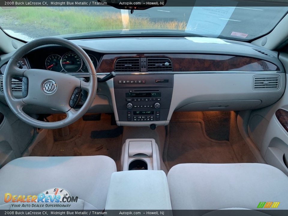 2008 Buick LaCrosse CX Midnight Blue Metallic / Titanium Photo #13