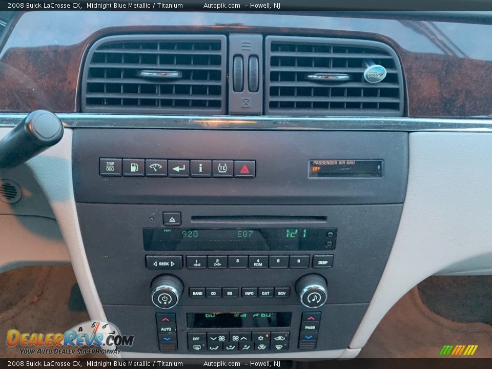 2008 Buick LaCrosse CX Midnight Blue Metallic / Titanium Photo #14