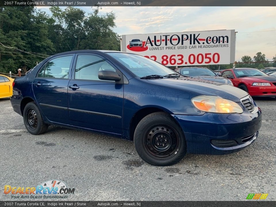 2007 Toyota Corolla CE Indigo Ink Pearl / Stone Photo #1