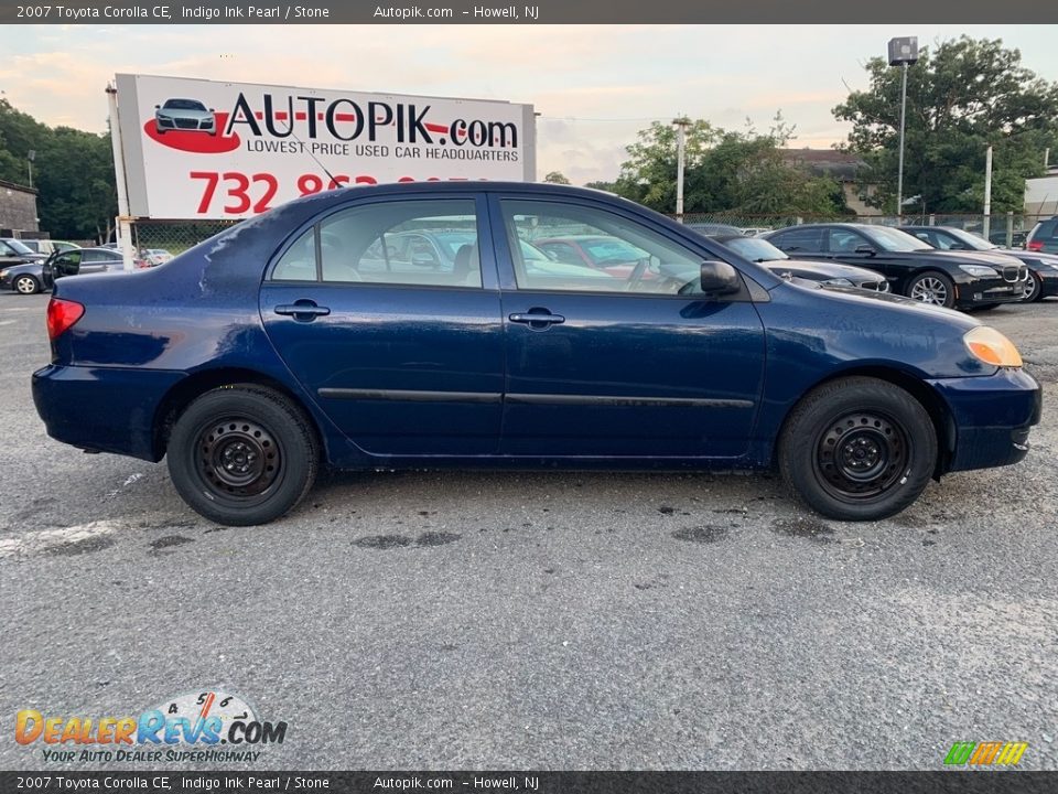 2007 Toyota Corolla CE Indigo Ink Pearl / Stone Photo #2