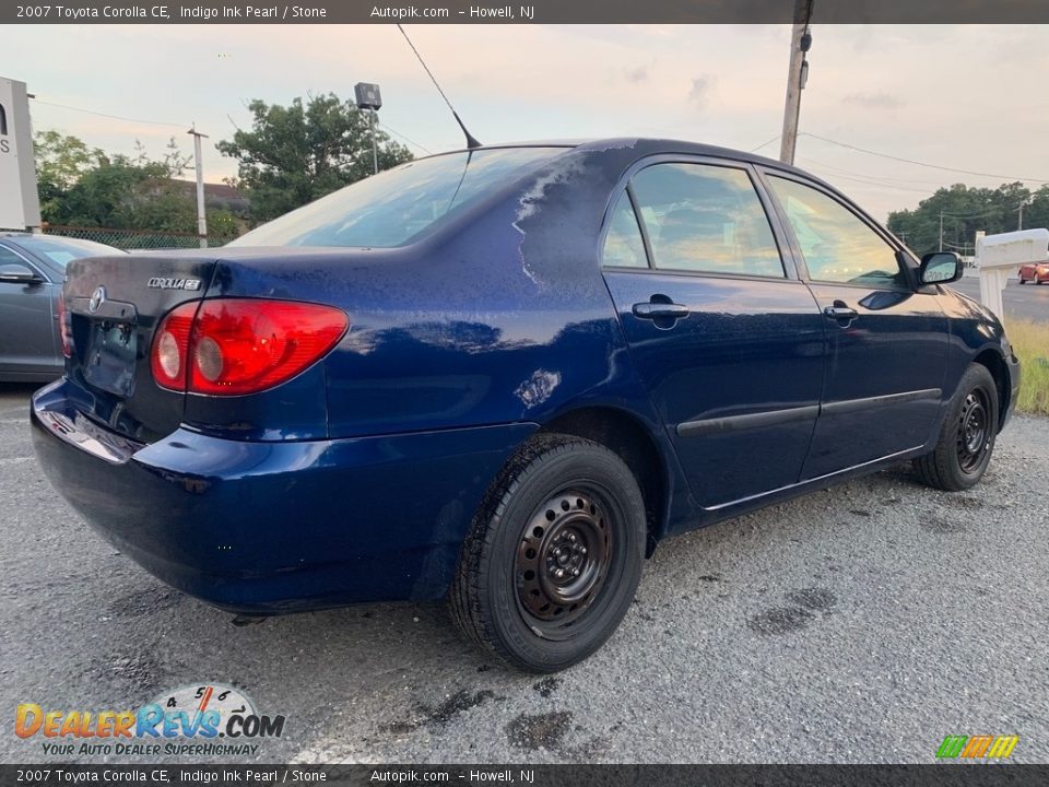 2007 Toyota Corolla CE Indigo Ink Pearl / Stone Photo #3