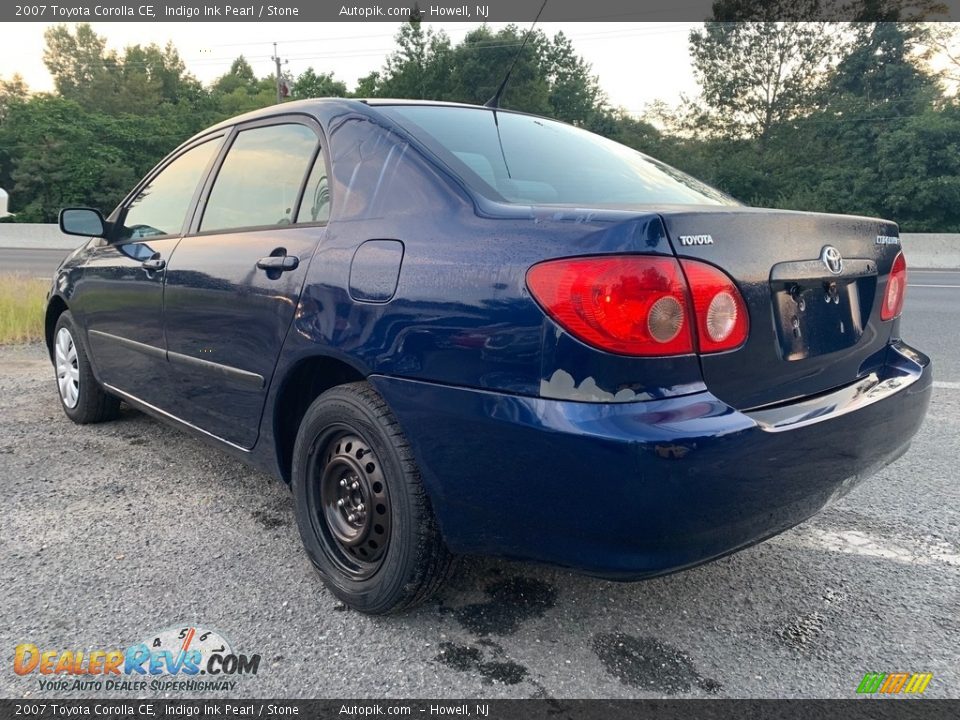 2007 Toyota Corolla CE Indigo Ink Pearl / Stone Photo #5