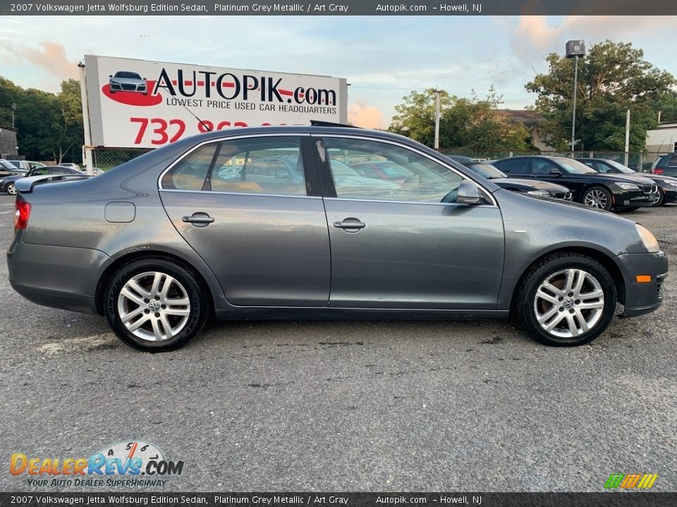 2007 Volkswagen Jetta Wolfsburg Edition Sedan Platinum Grey Metallic / Art Gray Photo #2