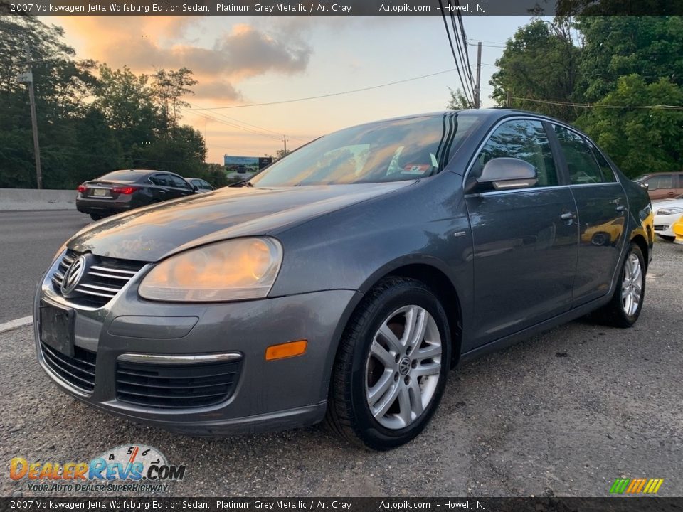 2007 Volkswagen Jetta Wolfsburg Edition Sedan Platinum Grey Metallic / Art Gray Photo #7