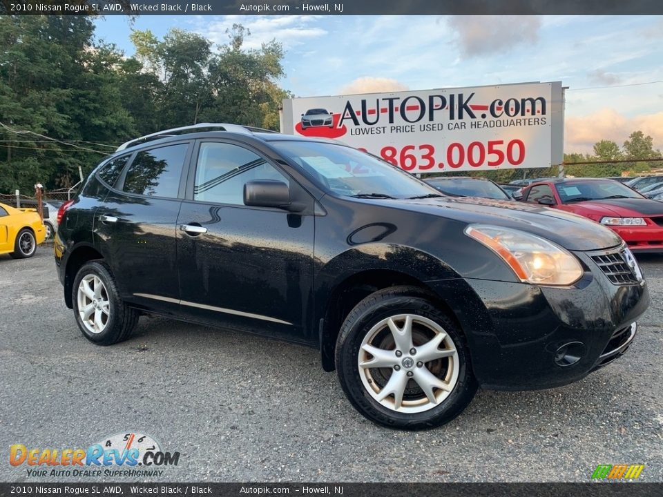 2010 Nissan Rogue SL AWD Wicked Black / Black Photo #1