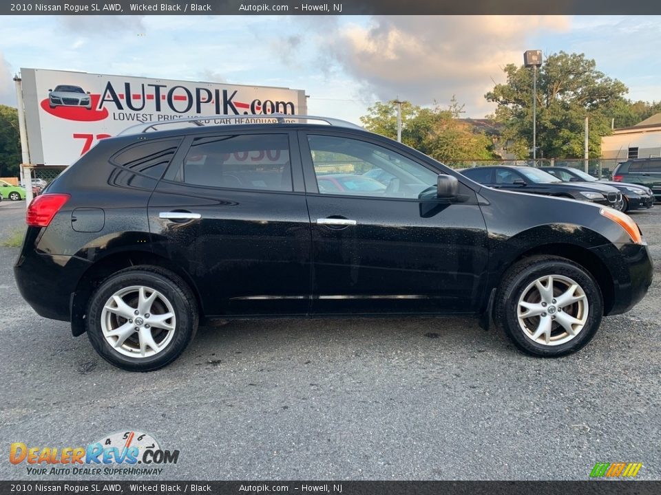 2010 Nissan Rogue SL AWD Wicked Black / Black Photo #2
