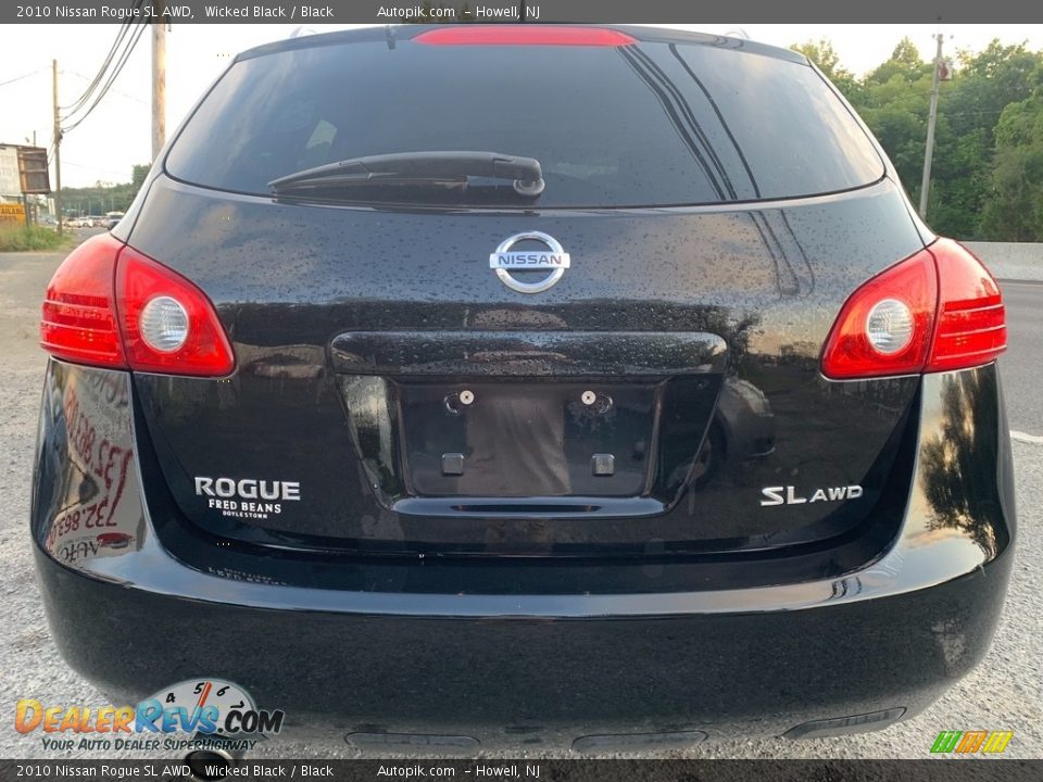 2010 Nissan Rogue SL AWD Wicked Black / Black Photo #4