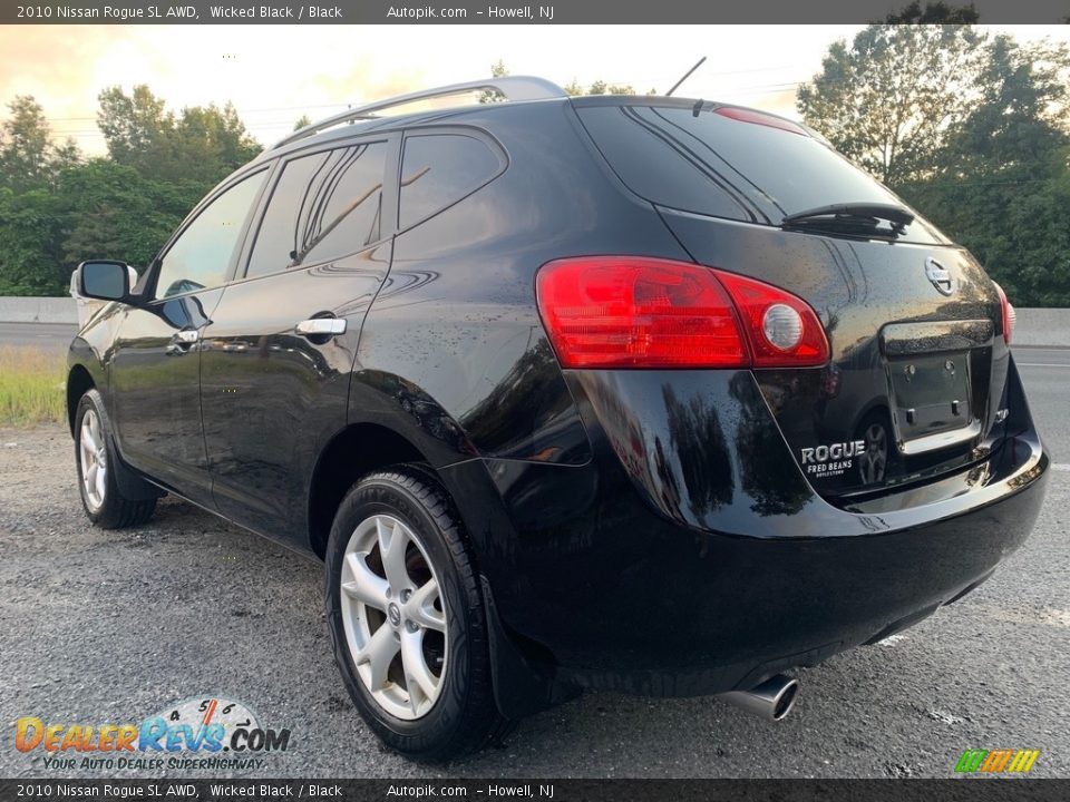 2010 Nissan Rogue SL AWD Wicked Black / Black Photo #5
