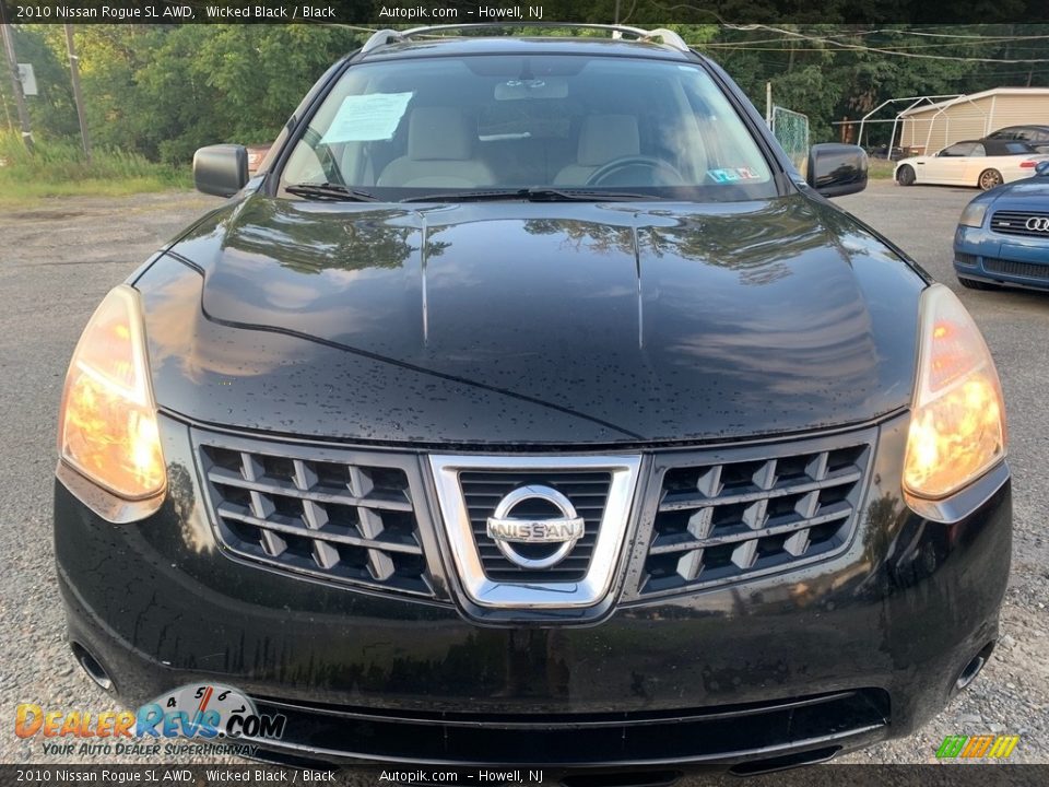 2010 Nissan Rogue SL AWD Wicked Black / Black Photo #8