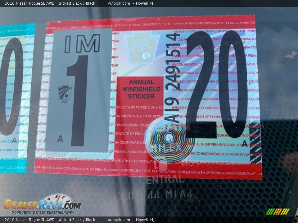 2010 Nissan Rogue SL AWD Wicked Black / Black Photo #9