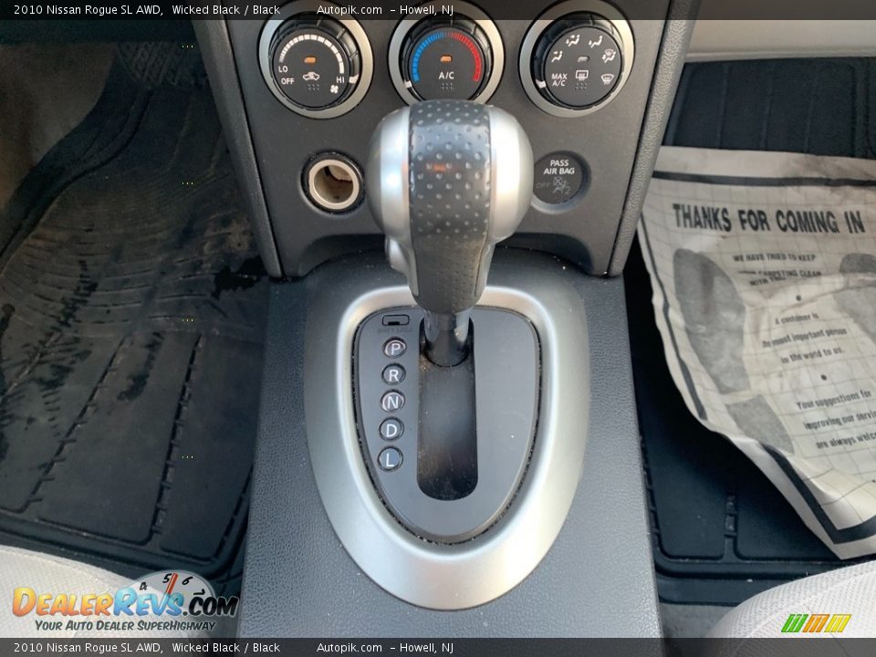 2010 Nissan Rogue SL AWD Wicked Black / Black Photo #16