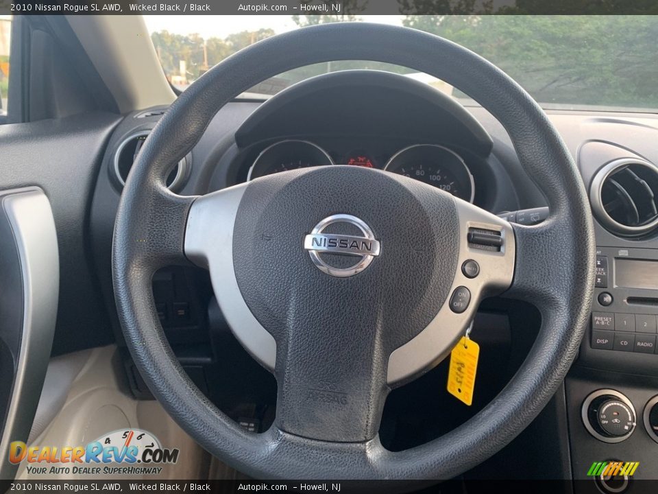 2010 Nissan Rogue SL AWD Wicked Black / Black Photo #17