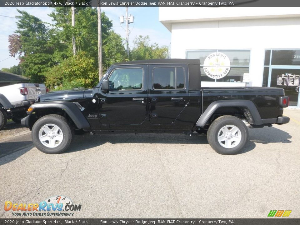 2020 Jeep Gladiator Sport 4x4 Black / Black Photo #2