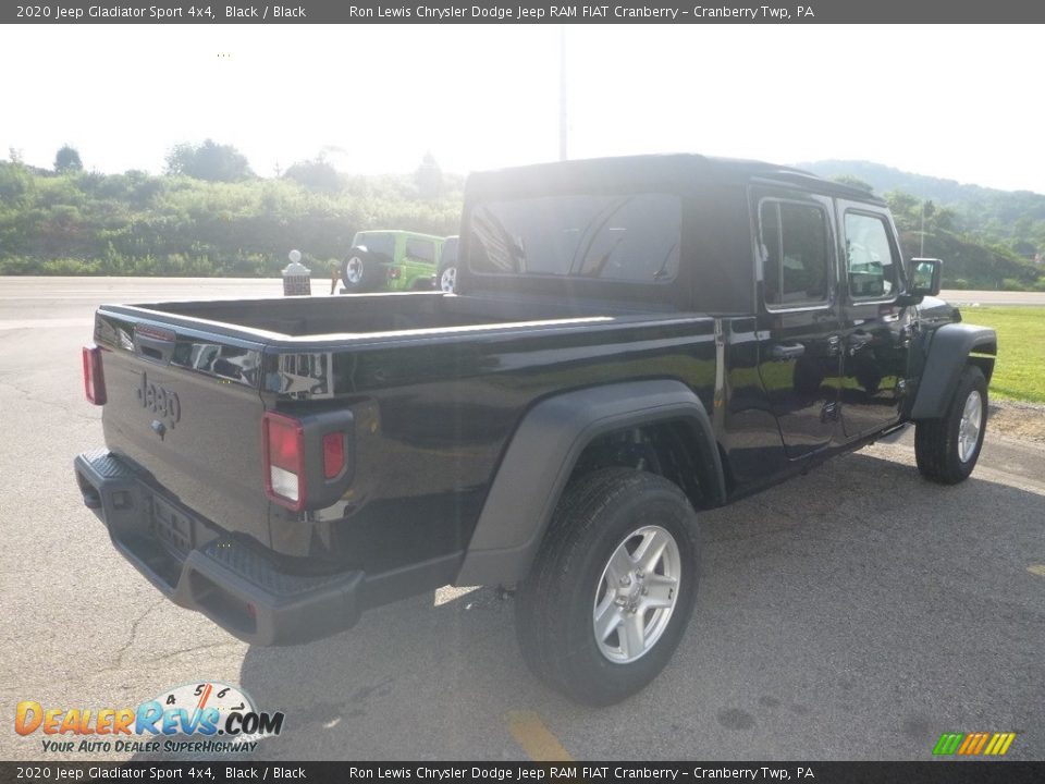 2020 Jeep Gladiator Sport 4x4 Black / Black Photo #5