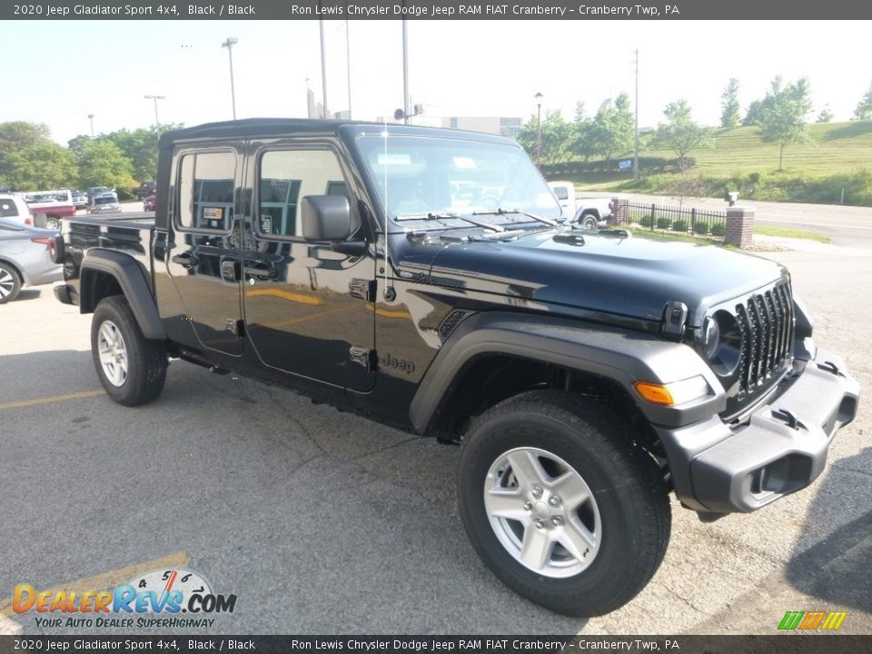 2020 Jeep Gladiator Sport 4x4 Black / Black Photo #7