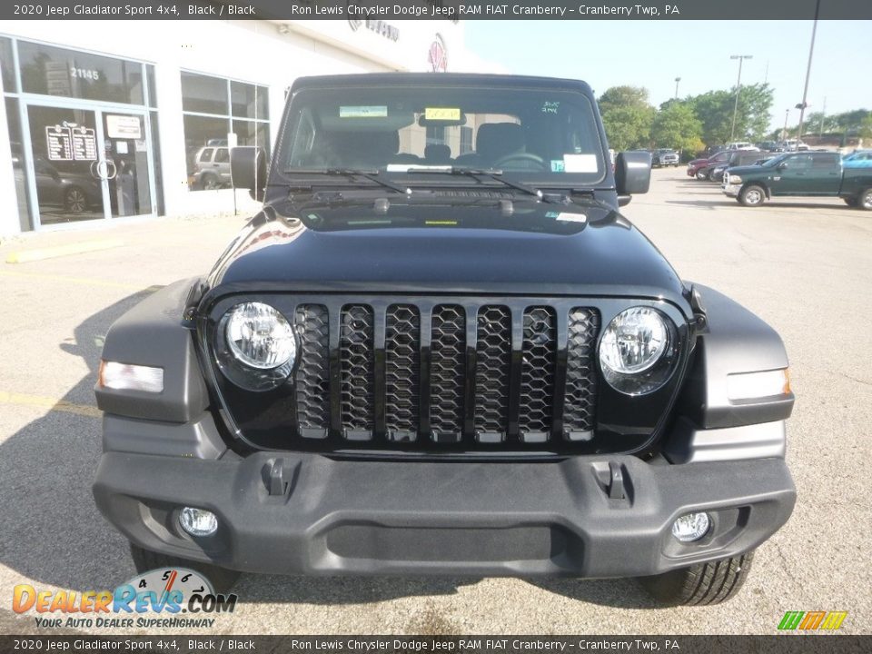 2020 Jeep Gladiator Sport 4x4 Black / Black Photo #8