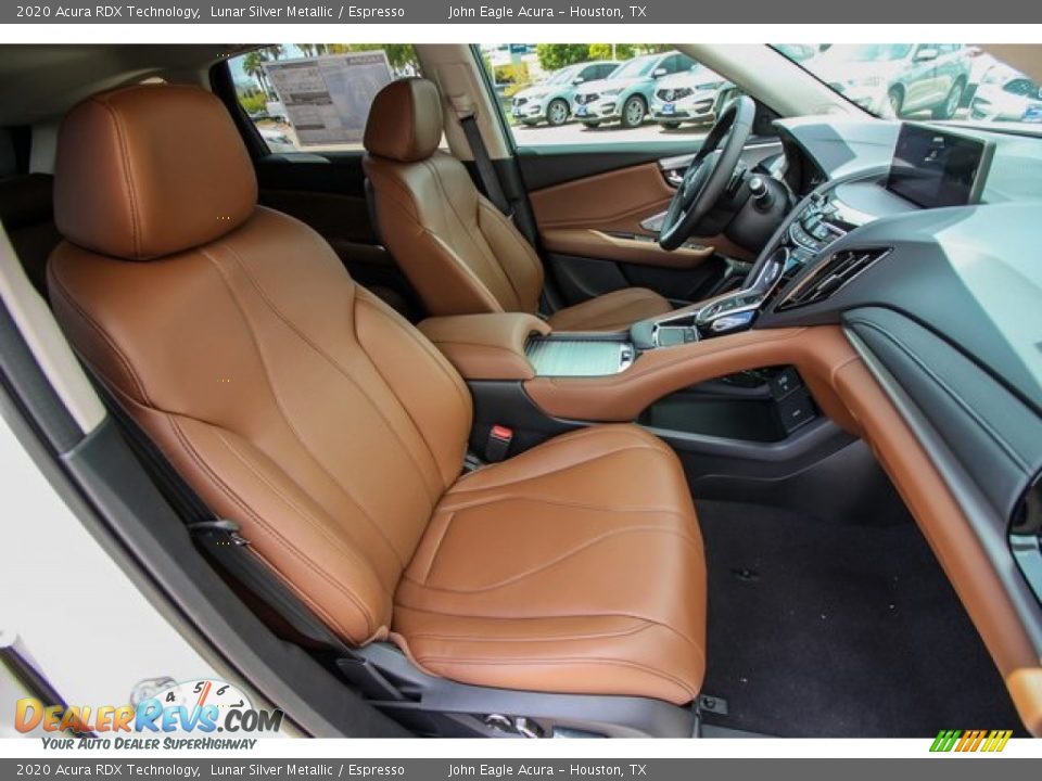 2020 Acura RDX Technology Lunar Silver Metallic / Espresso Photo #24