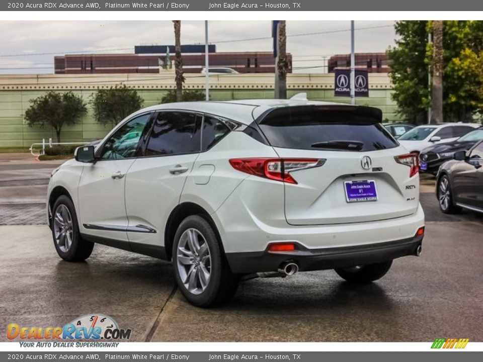 2020 Acura RDX Advance AWD Platinum White Pearl / Ebony Photo #5