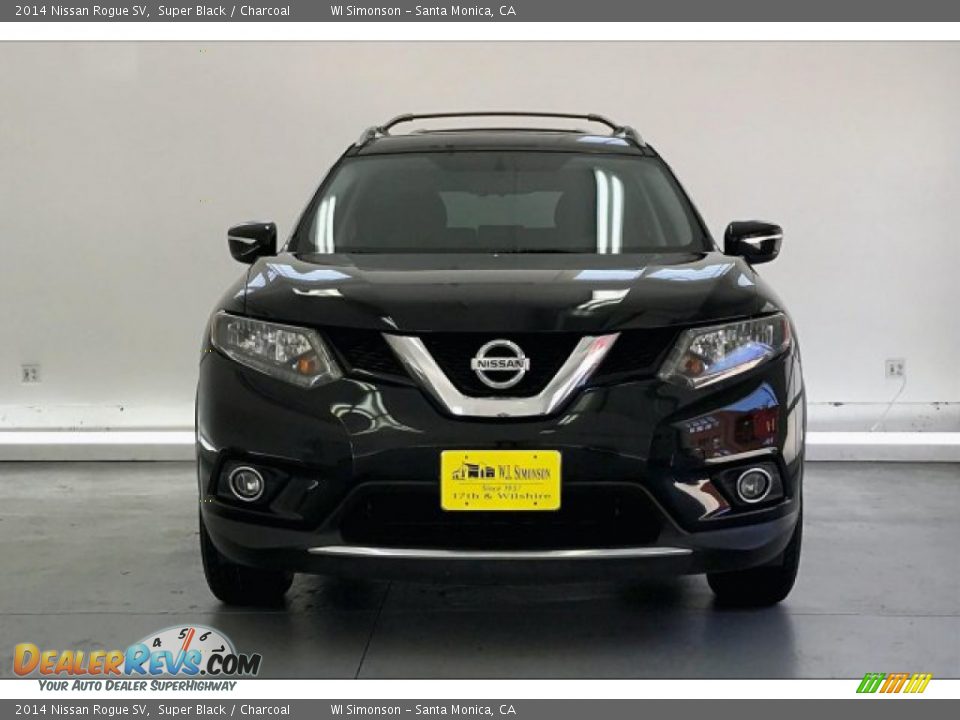 2014 Nissan Rogue SV Super Black / Charcoal Photo #2