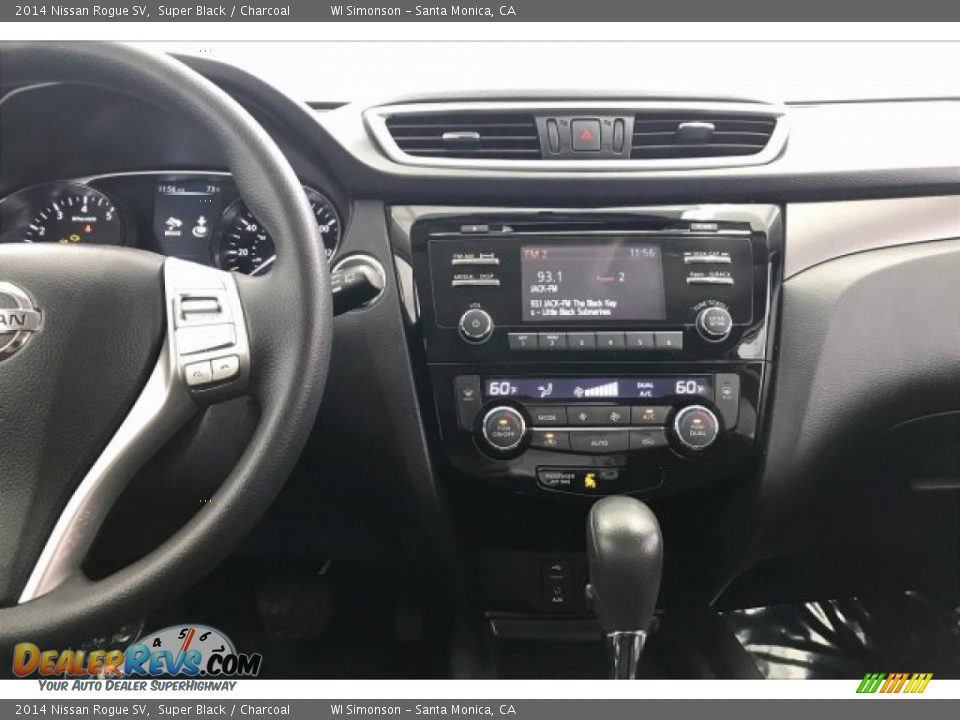 2014 Nissan Rogue SV Super Black / Charcoal Photo #5