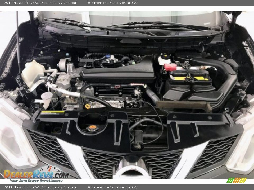 2014 Nissan Rogue SV Super Black / Charcoal Photo #9